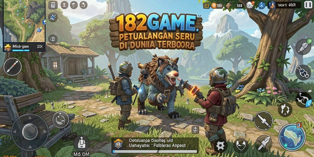 Screenshot gameplay Open World di 182GAME yang menampilkan aksi eksplorasi.