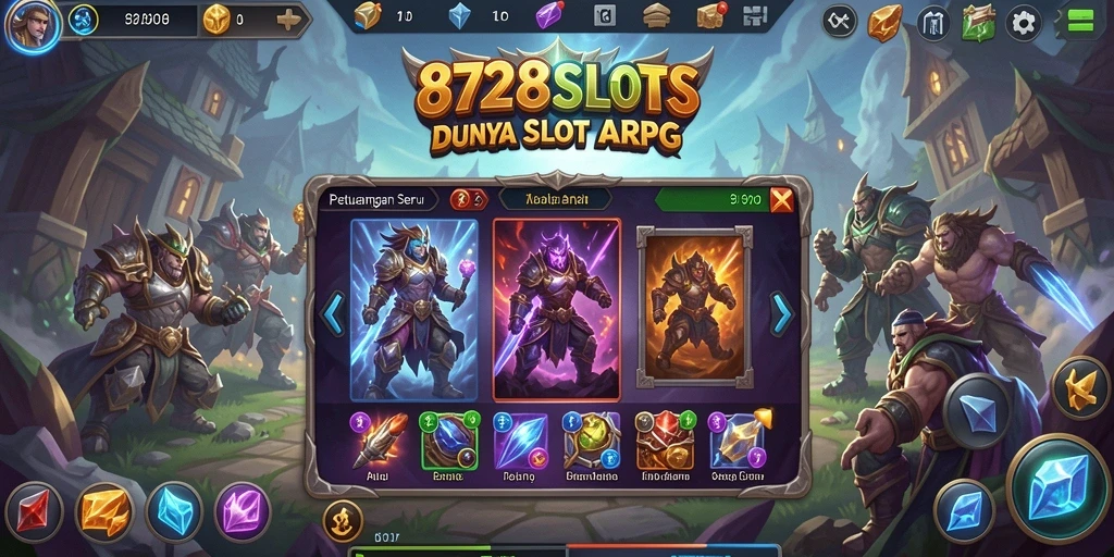 Gameplay seru dengan kombinasi slot dan RPG yang memikat.