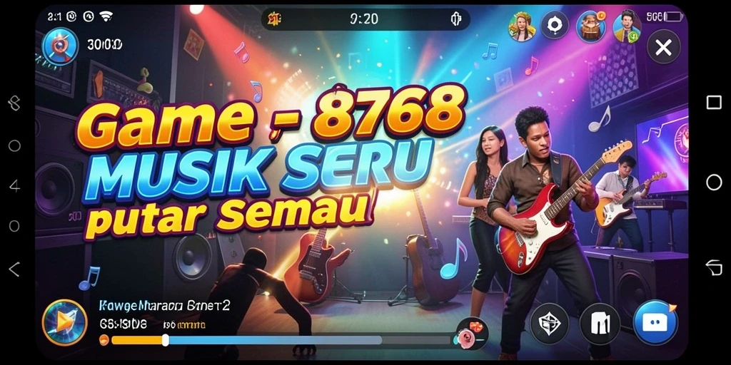 Tampilan antarmuka gameplay 8768 yang menarik dan interaktif.
