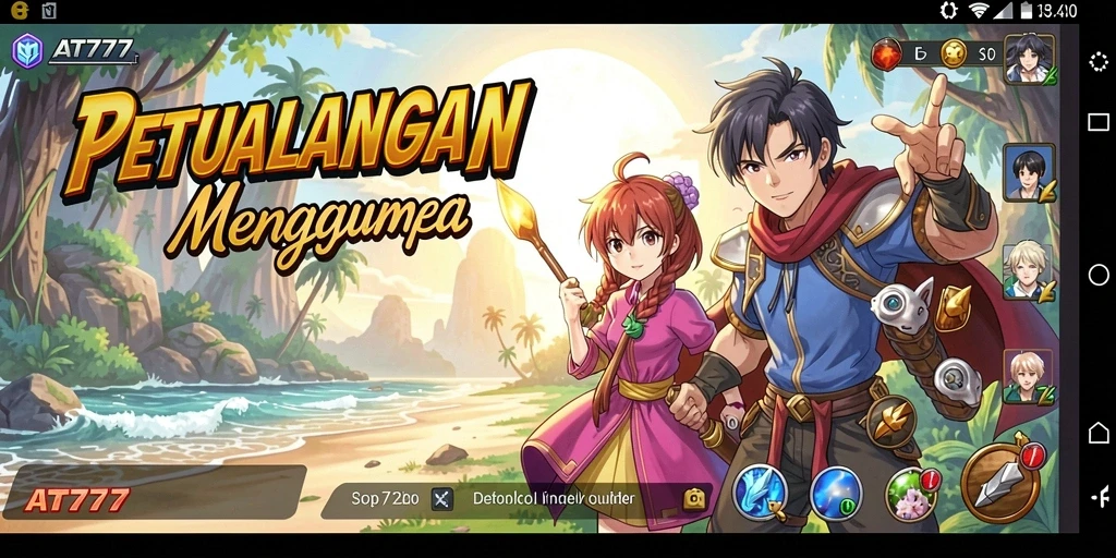 Tampilan gameplay seru dan karakter-karakter Anime yang menarik.