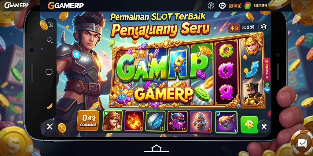 Tampilan gameplay GAMERP yang menarik dengan efek visual memukau.