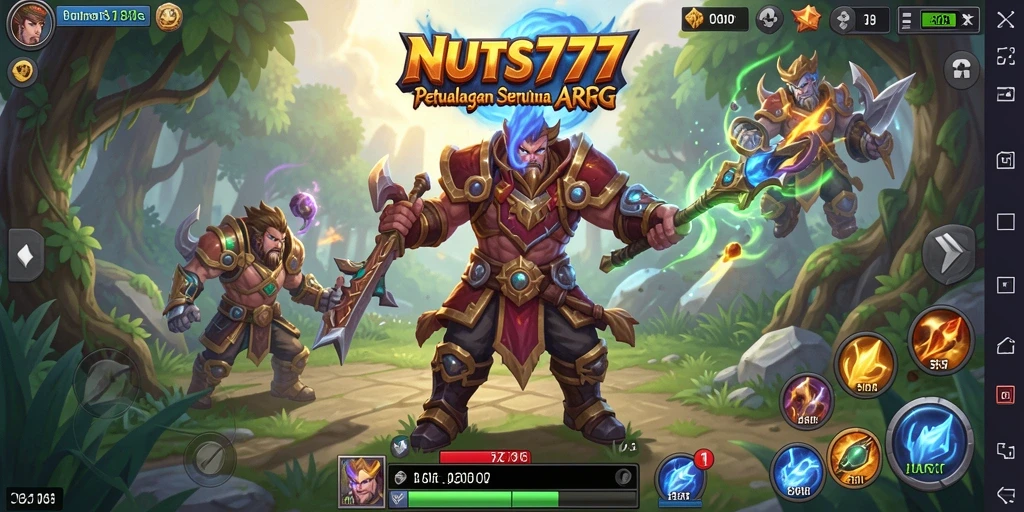 Tampilan gameplay NUTS777 yang seru dan mendebarkan dalam petualangan ARPG.