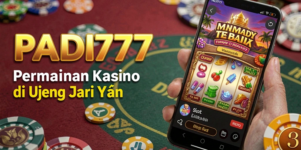 Tampilan gameplay PADI777 dengan berbagai permainan kasino yang menarik.