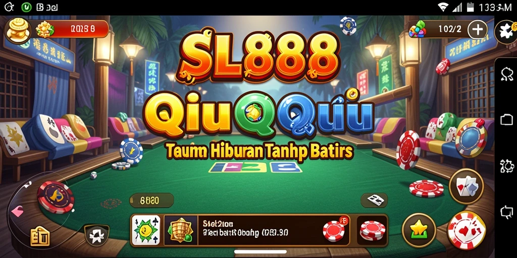 Tangkapan layar SL888 menampilkan gameplay seru saat bermain QiuQiu.