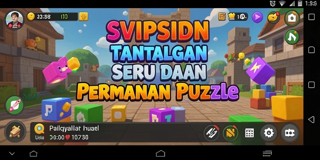 Tampilan gameplay SVIPSIDN dengan berbagai teka-teki menantang.