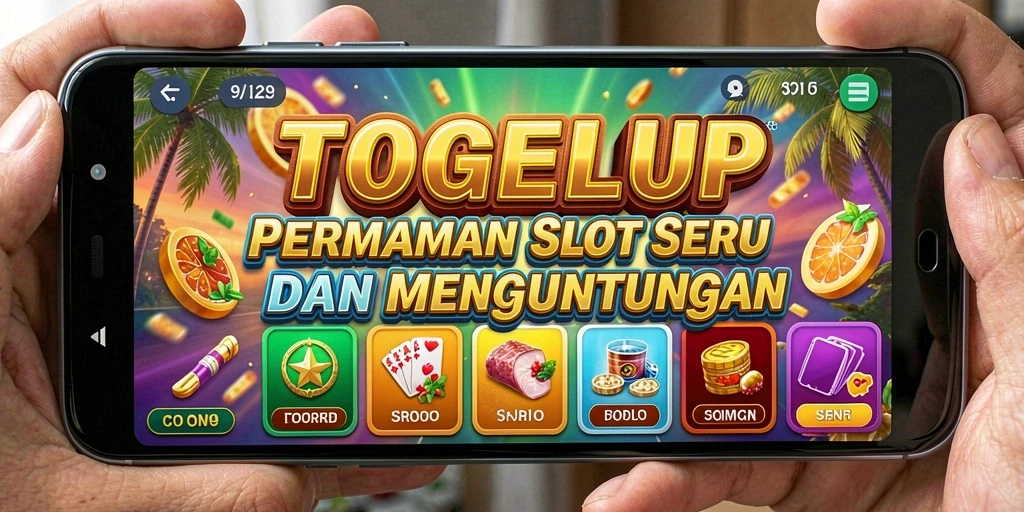 Screenshot menunjukkan gameplay seru dari TOGELUP dengan tema slot yang menarik.